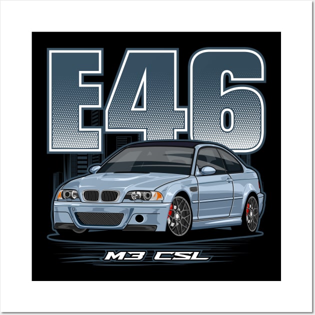 E46 M3 CSL Wall Art by WINdesign